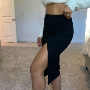 Ribbed Pencil Skirt